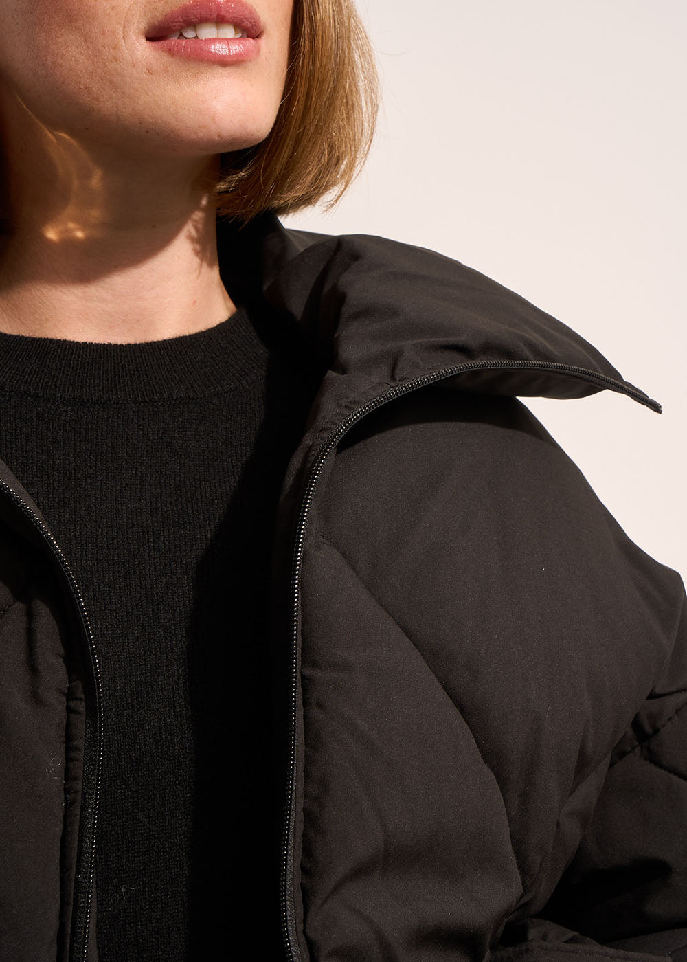 DALTY Doudoune ample matelassée losange à grand col - 2 - Sud Express - Sud Express