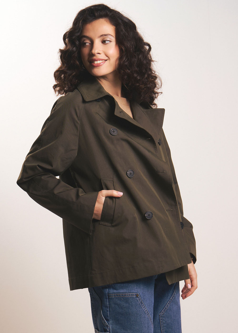 VOSTYLA Veste trench déperlante à manches raglan - 1 - Sud Express - Sud Express