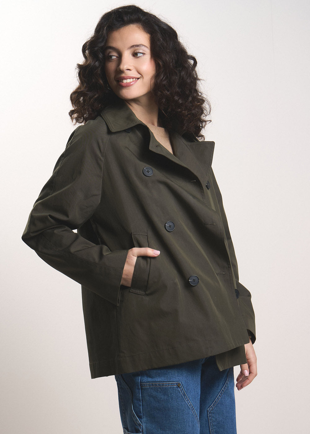 VOSTYLA Veste trench déperlante à manches raglan - 1 - Sud Express - Sud Express