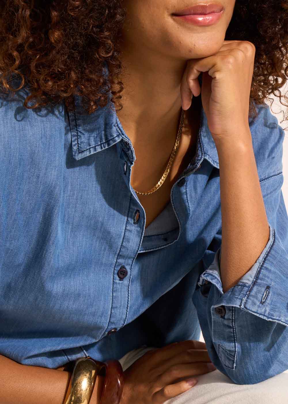 CLARISSY Chemise en denim oversized - 2 - Sud Express - Sud Express