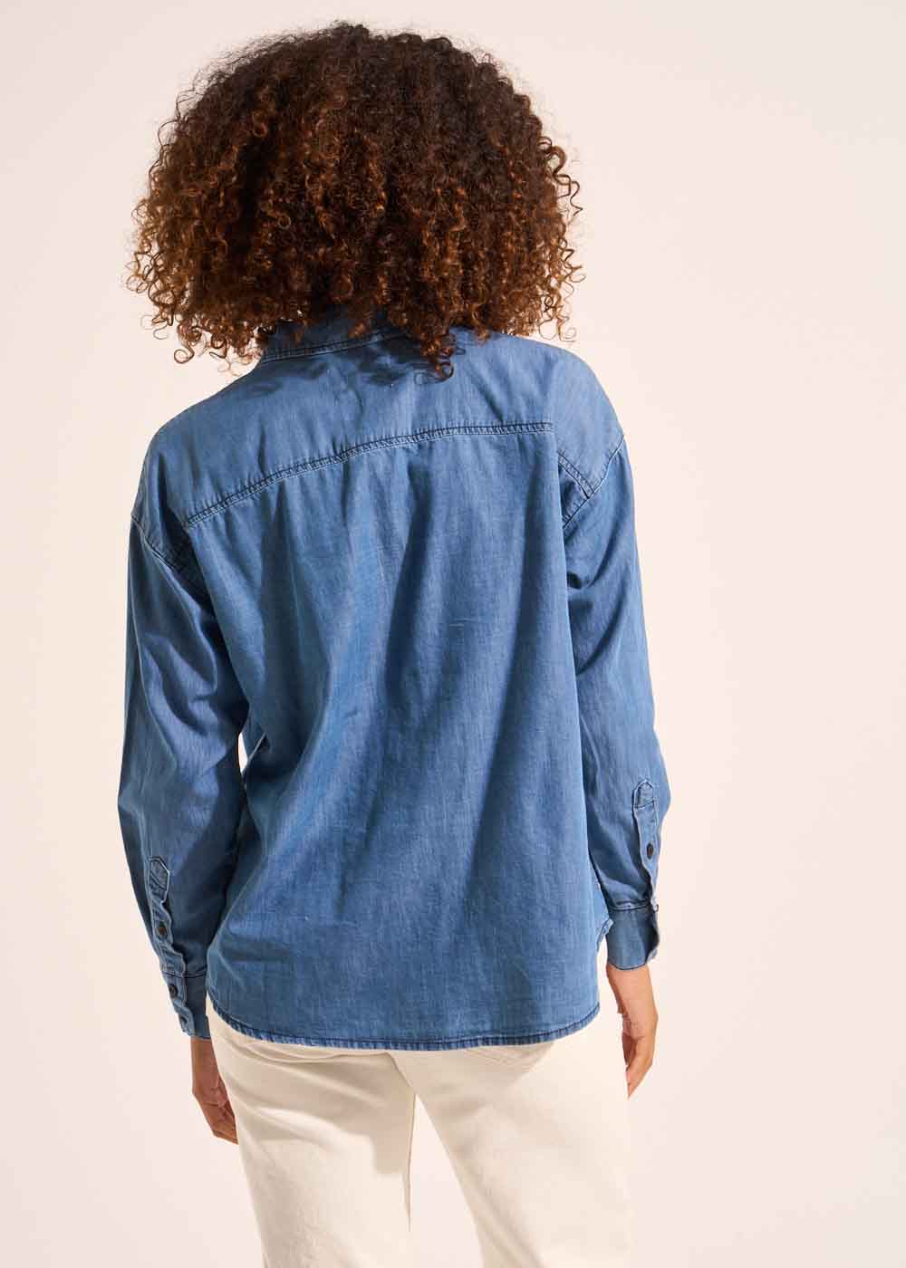 CLARISSY Chemise en denim oversized - 3 - Sud Express - Sud Express