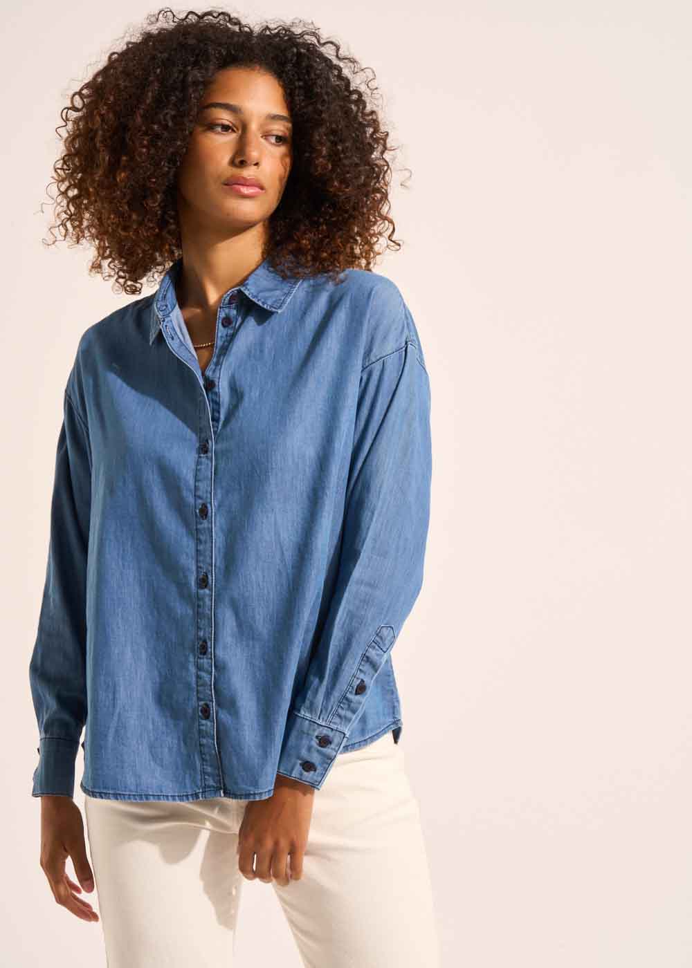 Chemise en denim oversized - Sud Express - 5 - Sud Express
