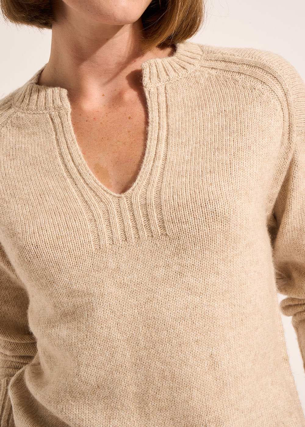 MILANO Pull col tunisien à manches larges - 2 - Sud Express - Sud Express