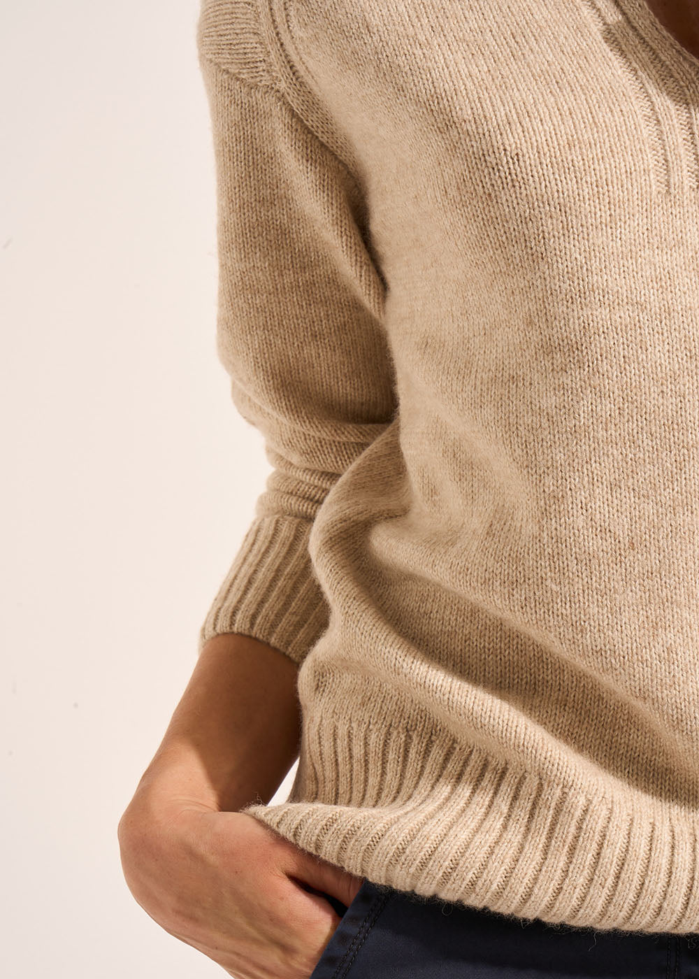 MILANO Pull col tunisien à manches larges - 4 - Sud Express - Sud Express