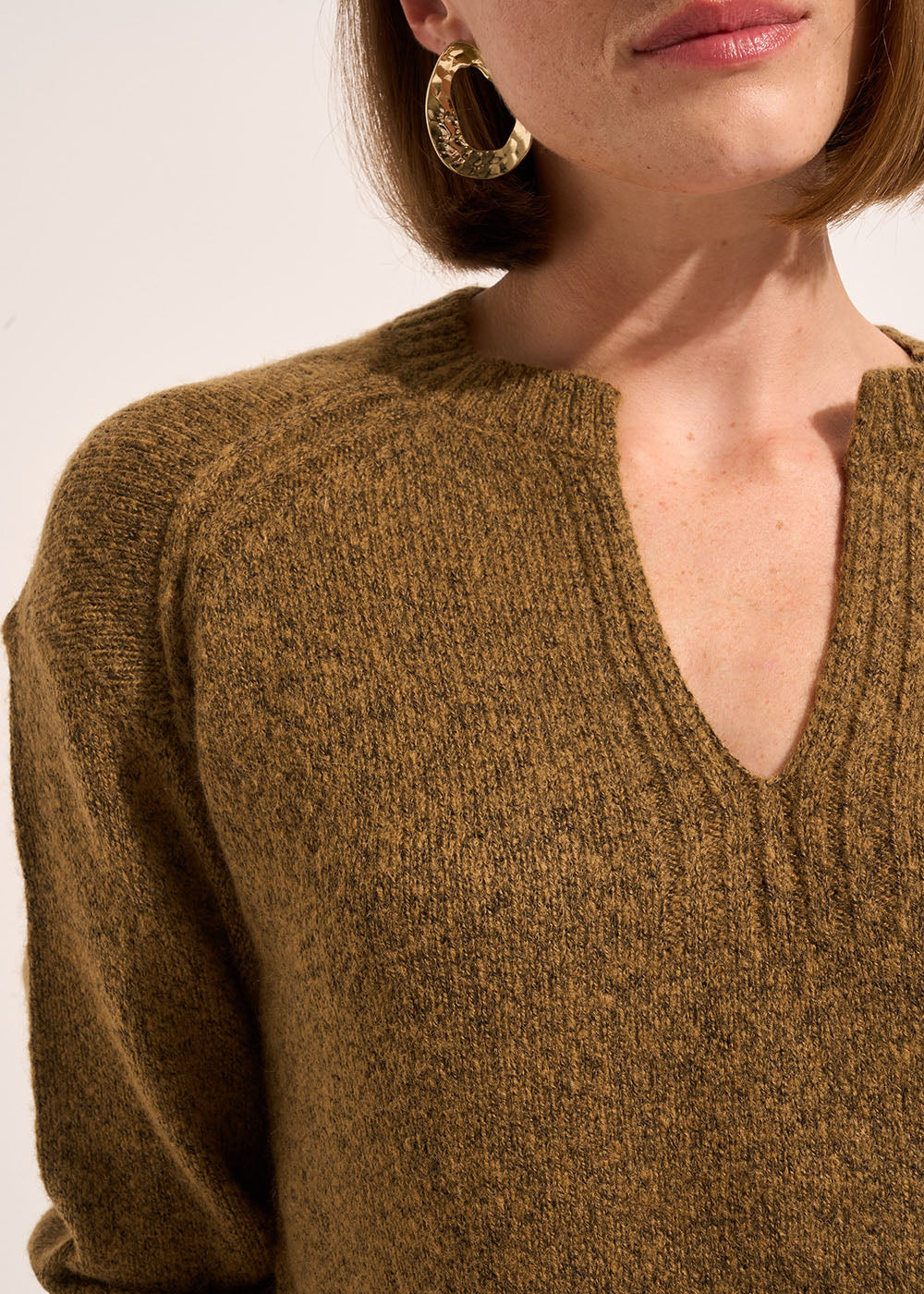 Pull col tunisien à manches larges - Sud Express - 2 - Sud Express