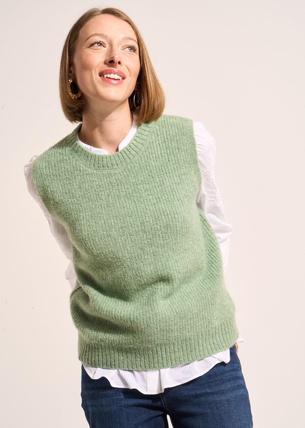 MILUSY Pull sans manche à col rond - 1 - Sud Express - Sud Express