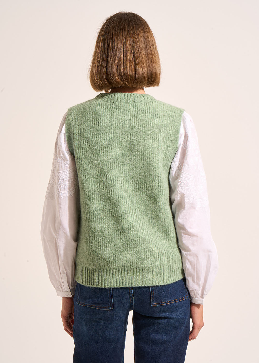 MILUSY Pull sans manche à col rond - 3 - Sud Express - Sud Express