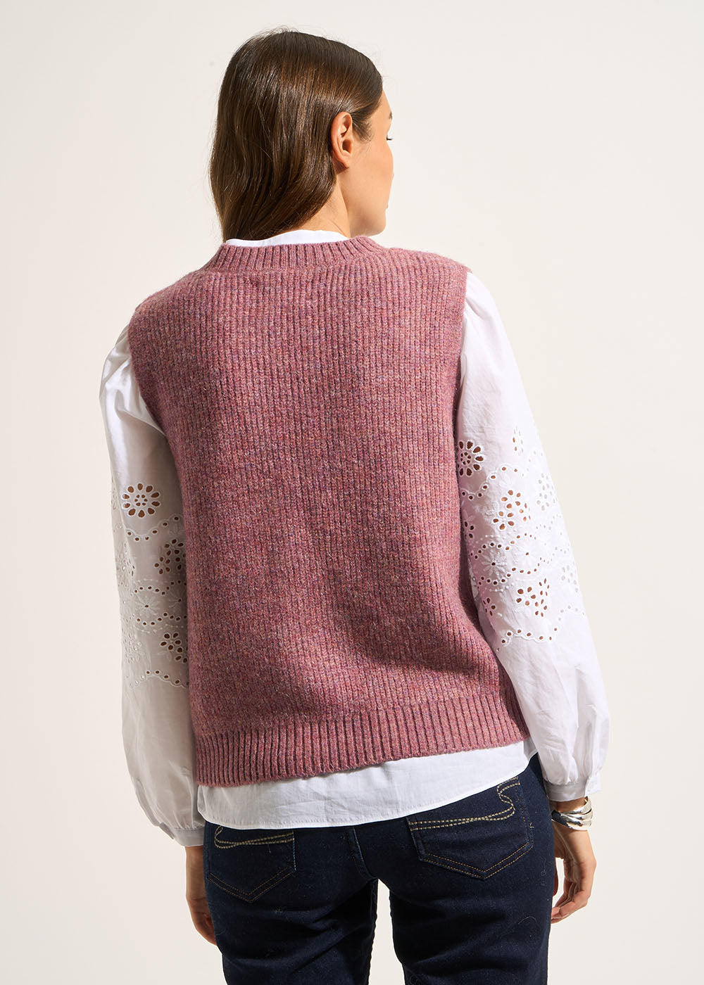 MILUSY Pull sans manche à col rond - 3 - Sud Express - Sud Express