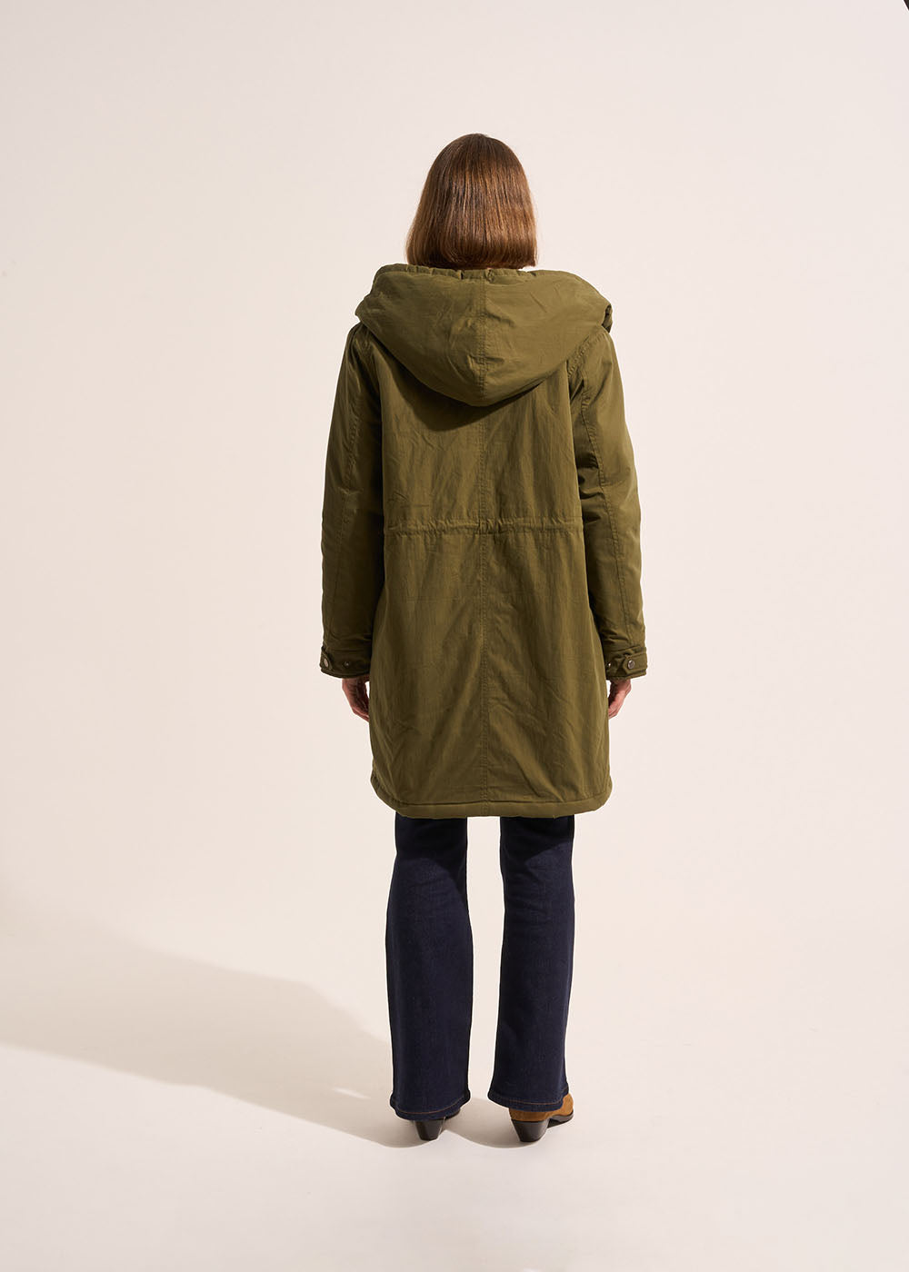 VAKILO Parka mi longue à capuche avec doublure fausse fourrure léopard - 3 - Sud Express - Sud Express