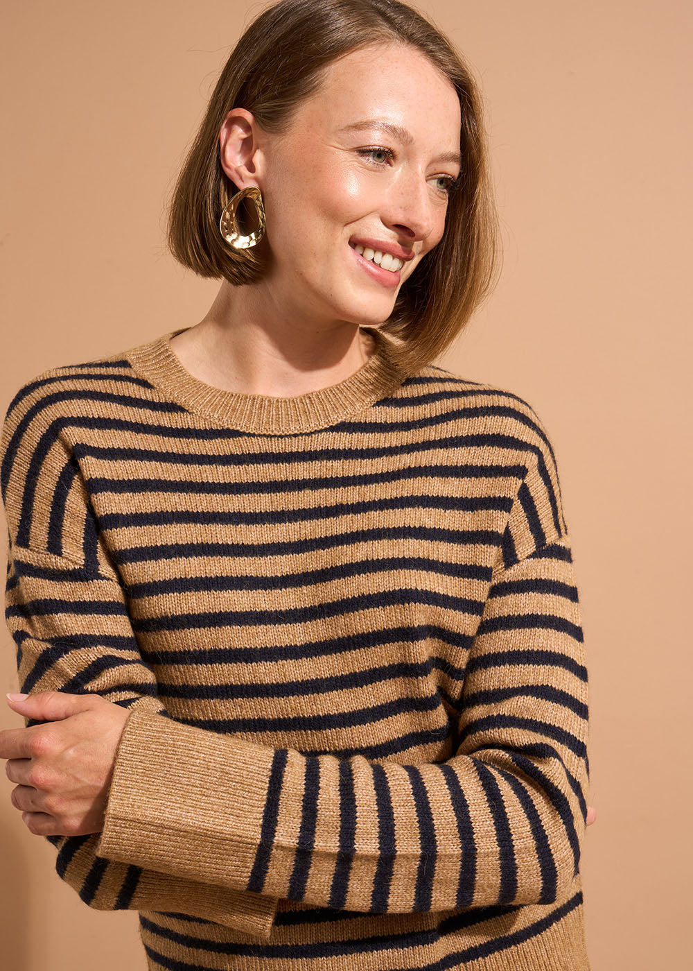 MOREA Pull marinière col montant à manches longues - 1 - Sud Express - Sud Express