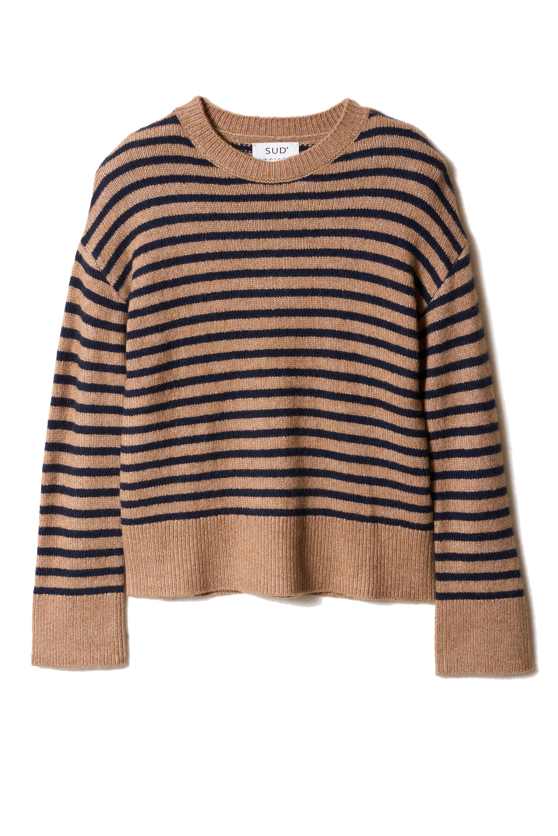 Pull marinière col montant à manches longues - Sud Express - 6 - Sud Express