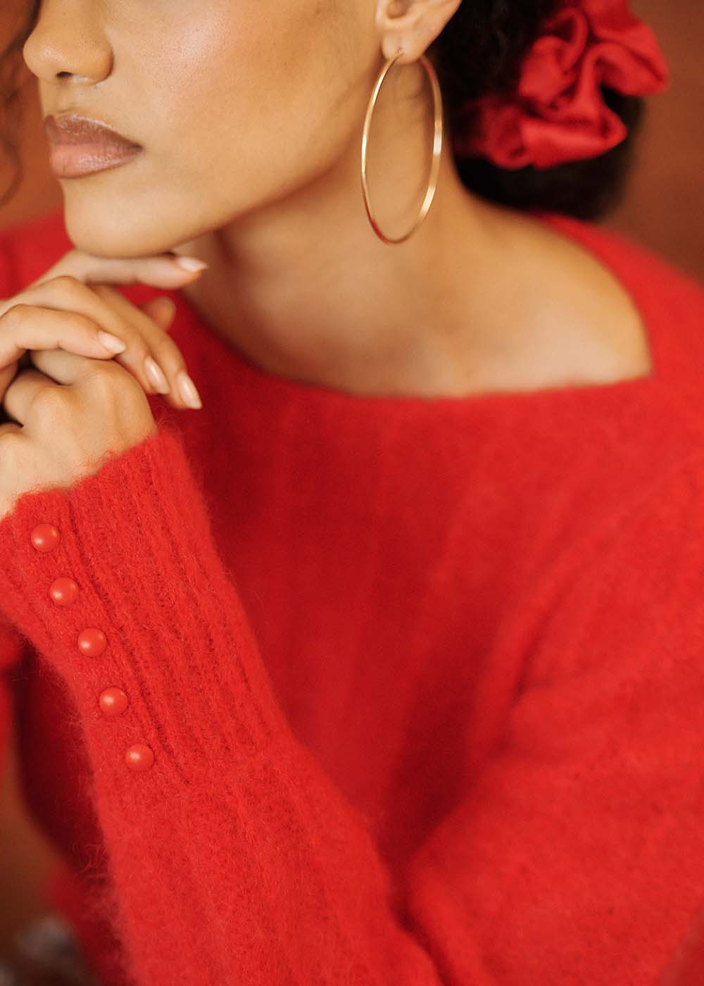 MALIOU Pull droit avec des boutons aux poignets - 2 - Sud Express - Sud Express