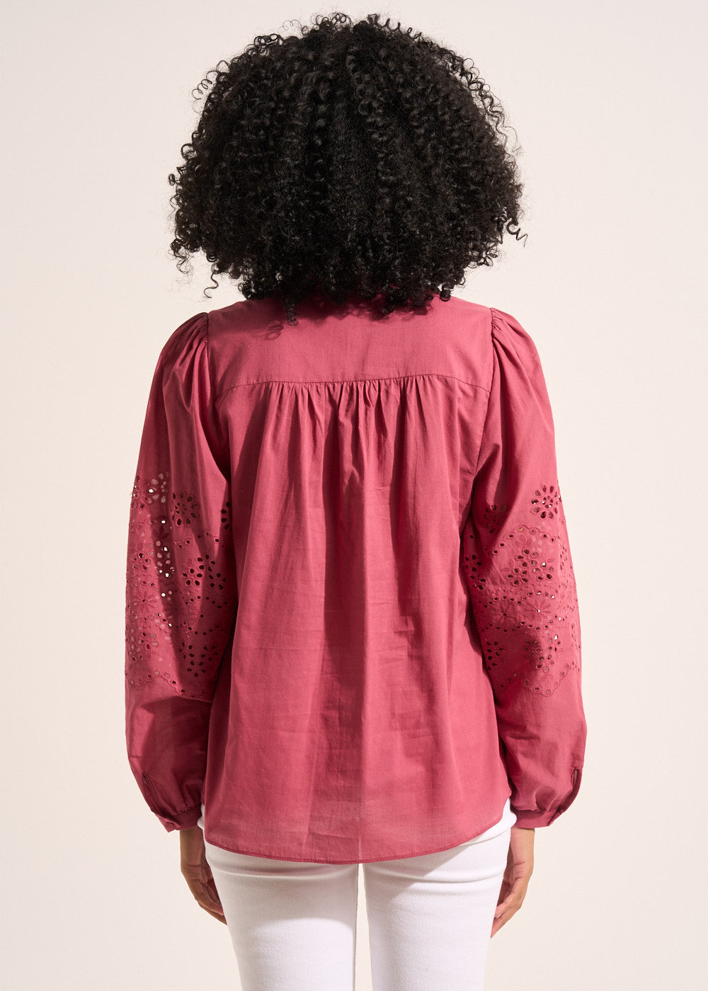 CORMINE Chemisier en voile de coton et broderie anglaise - 3 - Sud Express - Sud Express