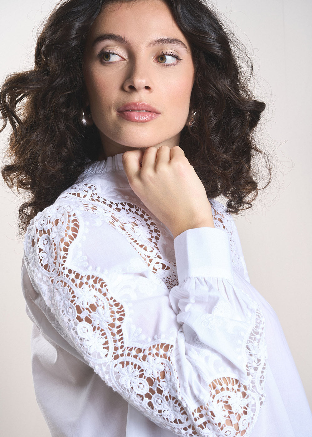 TAZURA Blouse en voile de coton brodés - 2 - Sud Express - Sud Express