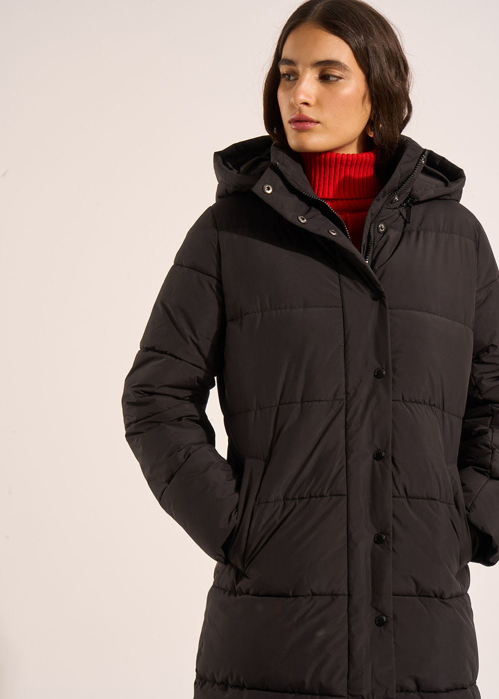 DIAMANTE Doudoune longue irisée déperlante avec capuche - 2 - Sud Express - Sud Express