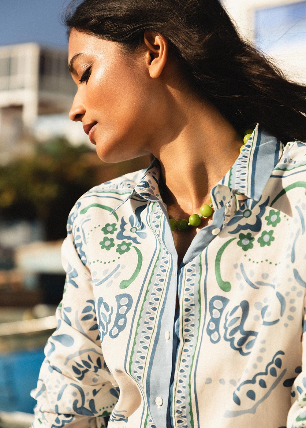 Chemise ample à imprimé placé - Sud Express - 2 - Sud Express