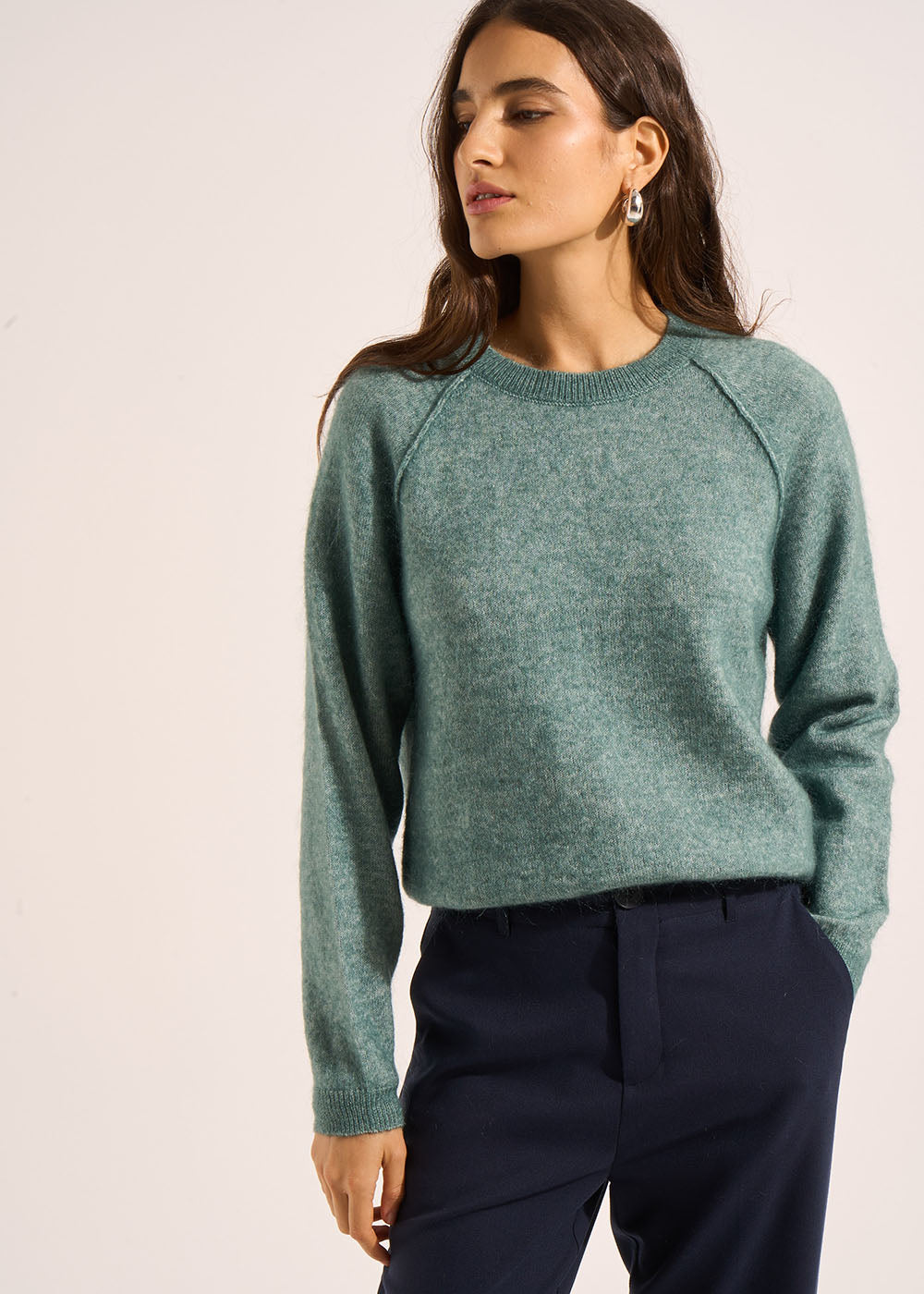 Pull en mohair col rond - Sud Express - 1 - Sud Express