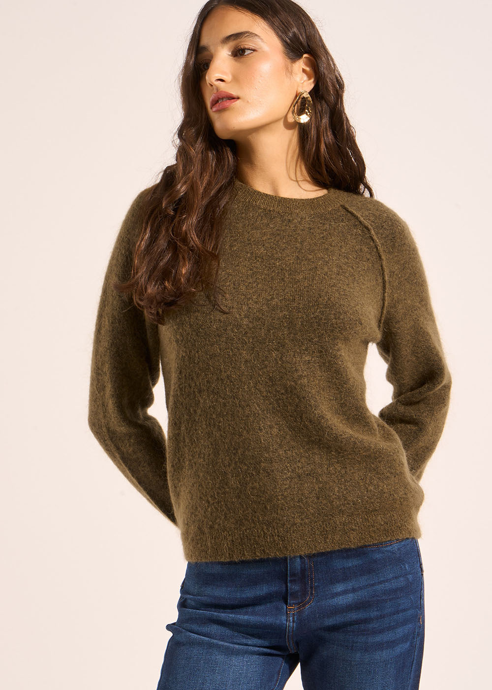 MIGUEL Pull en mohair col rond - 1 - Sud Express - Sud Express