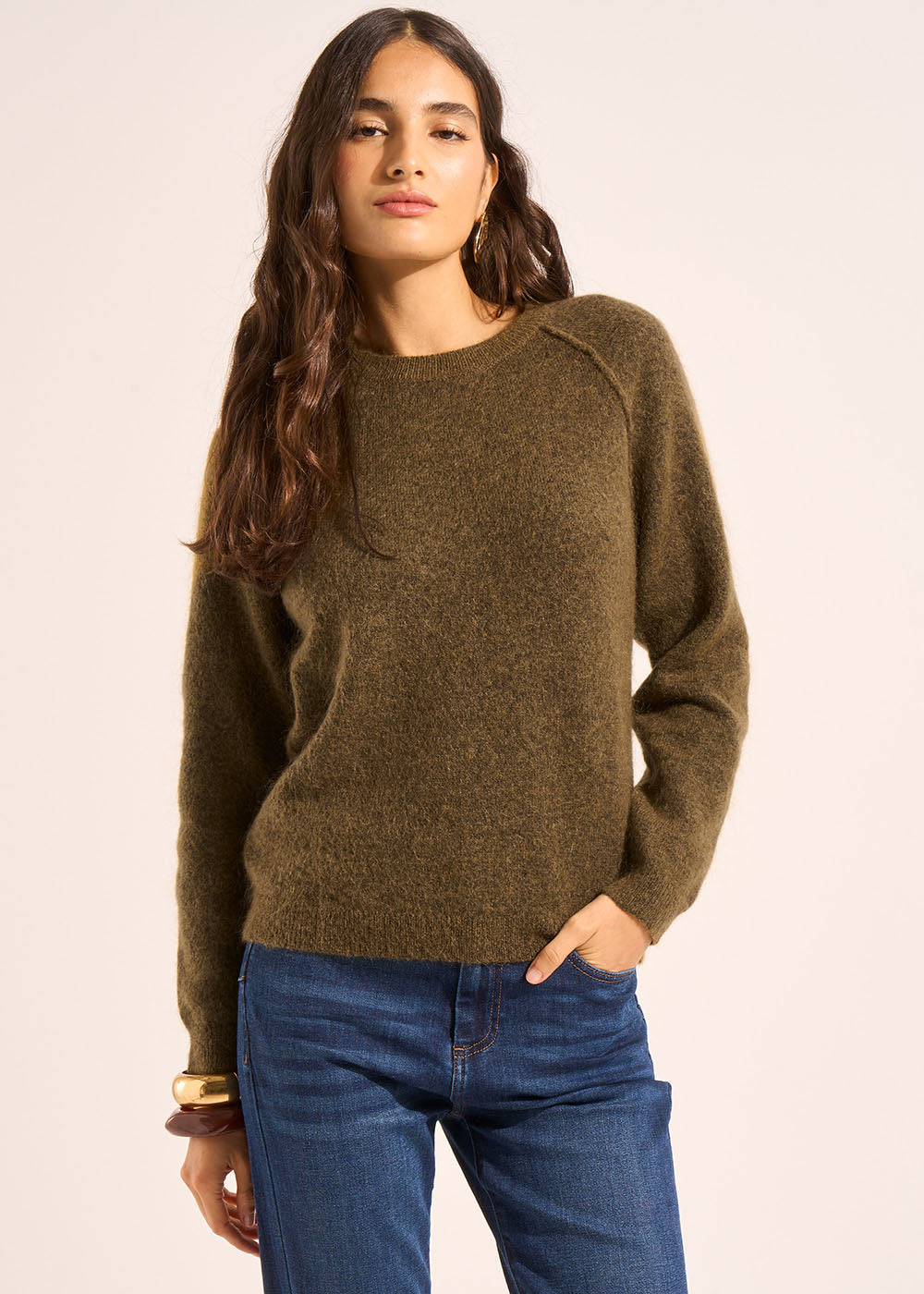 Pull en mohair col rond - Sud Express - 5 - Sud Express