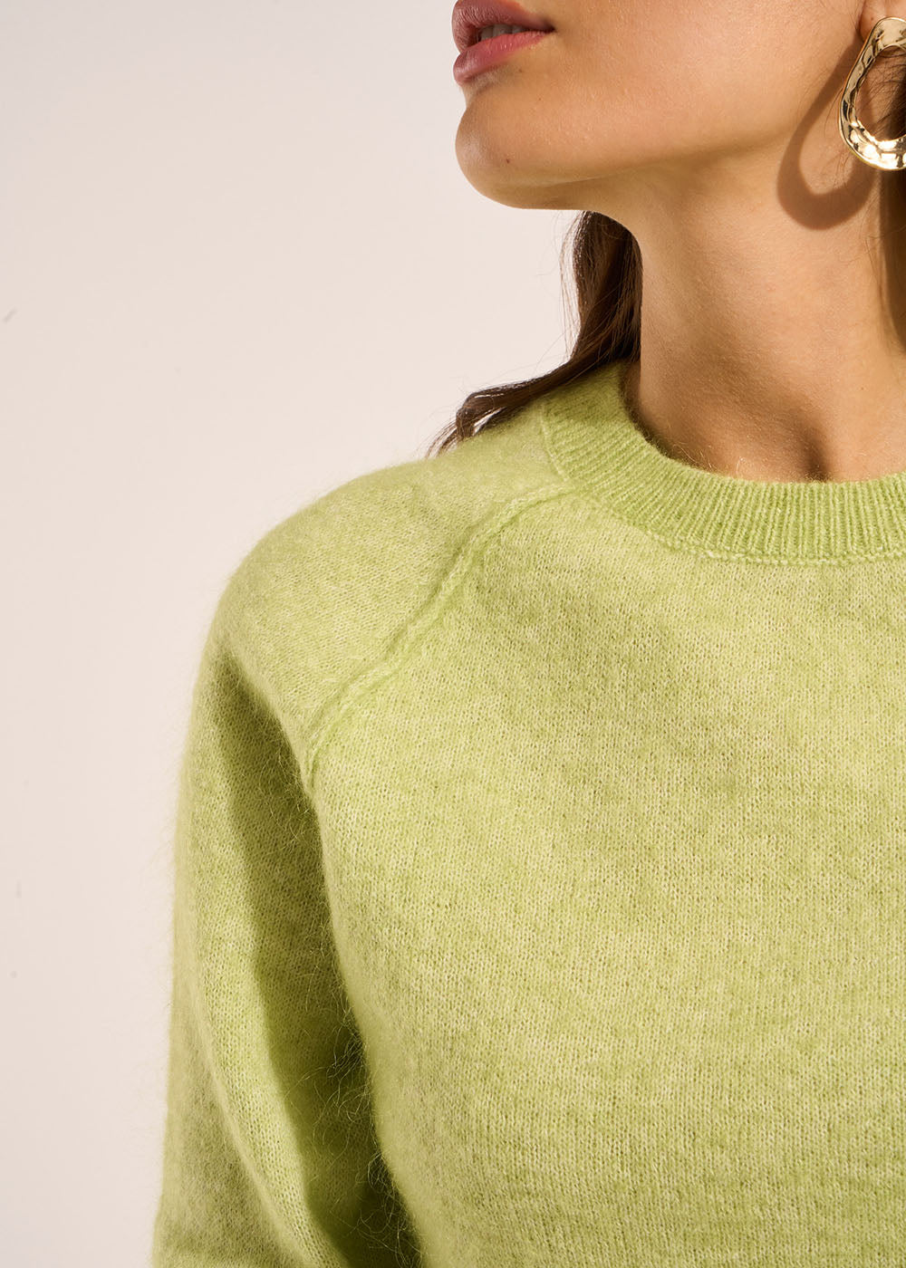 MIGUEL Pull en mohair col rond - 2 - Sud Express - Sud Express