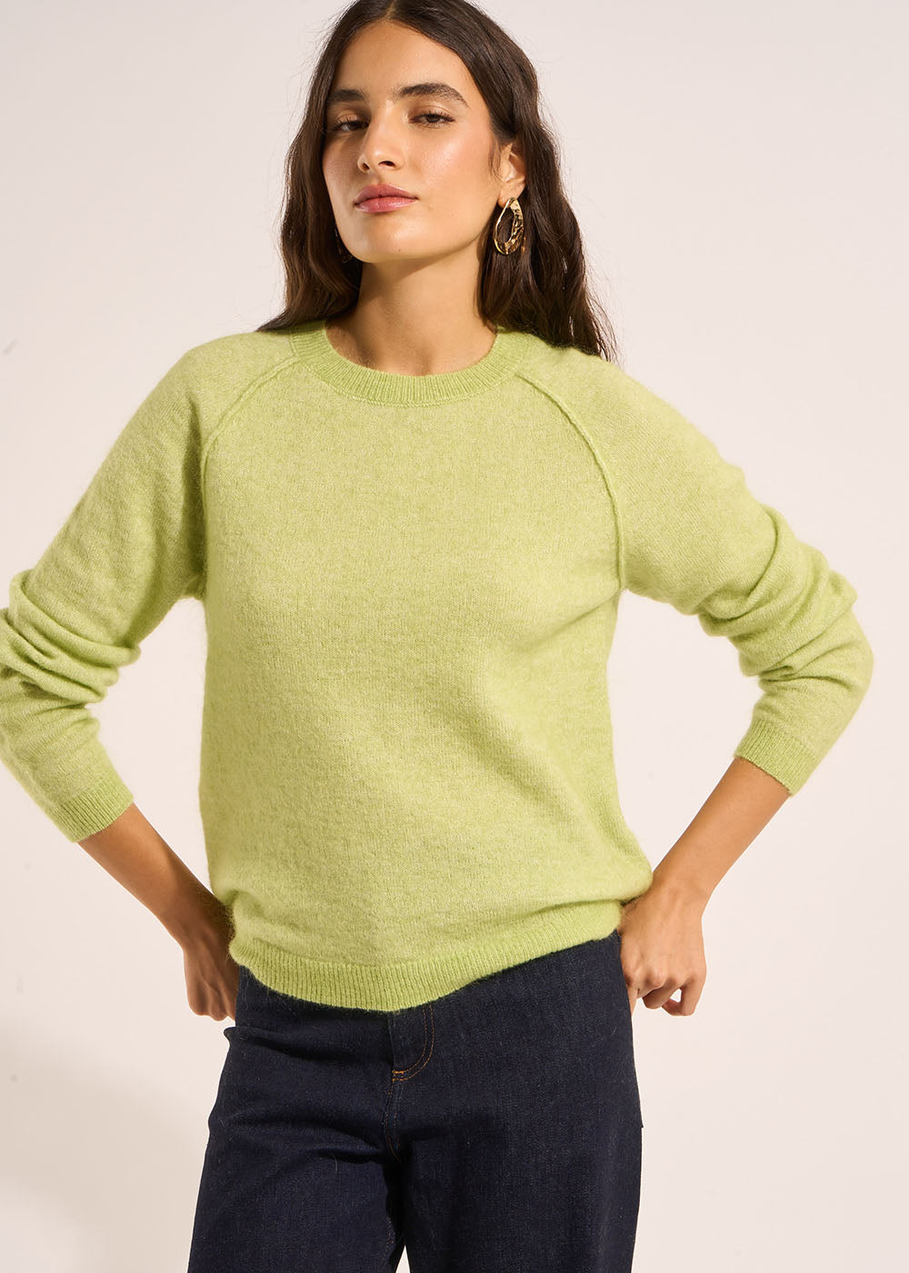 Pull en mohair col rond - Sud Express - 5 - Sud Express