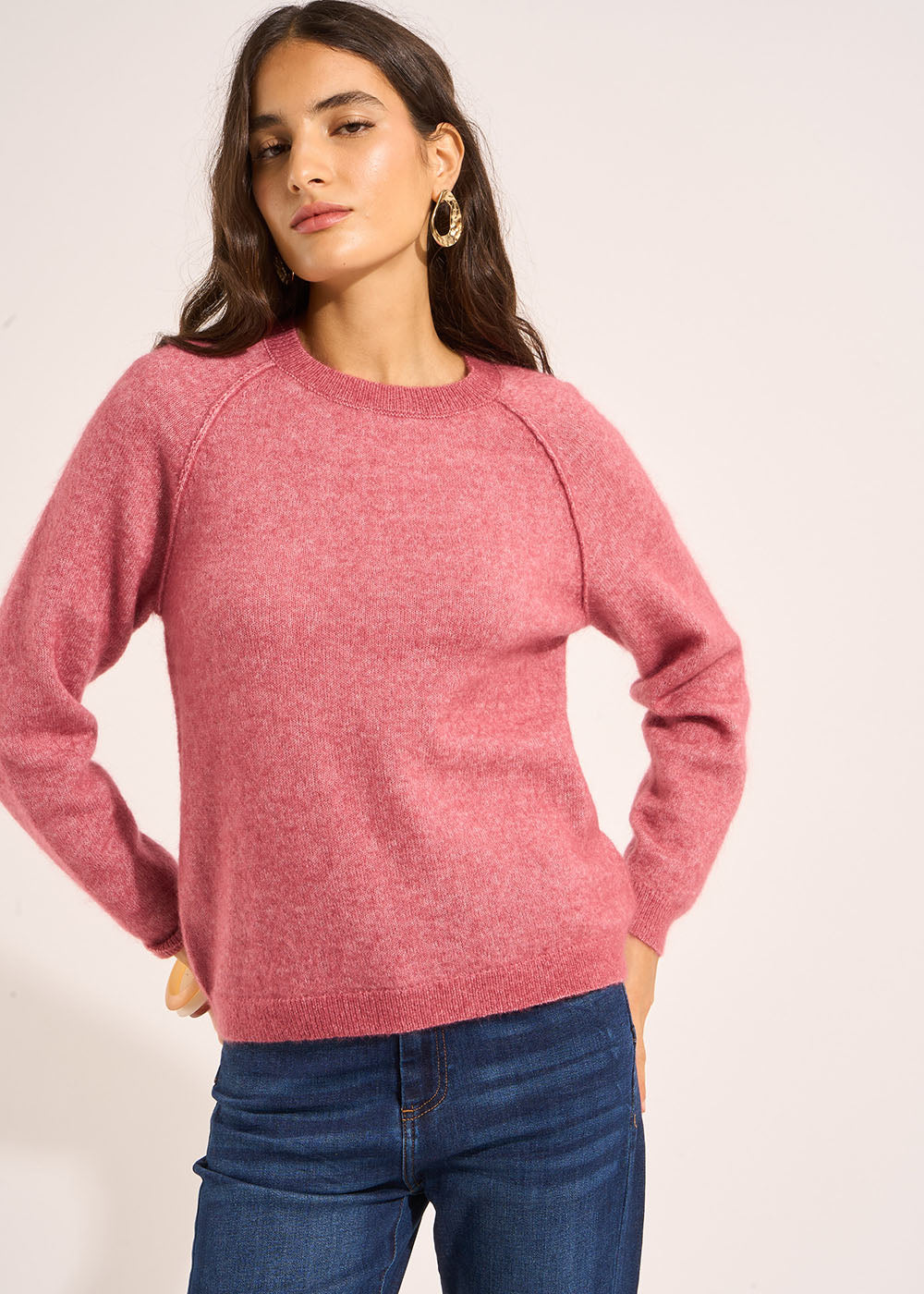 MIGUEL Pull en mohair col rond - 1 - Sud Express - Sud Express