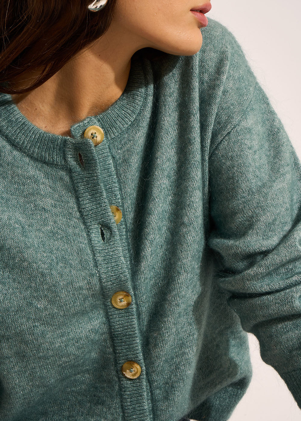 GARICAN Gilet cardigan ample à col rond - 2 - Sud Express - Sud Express