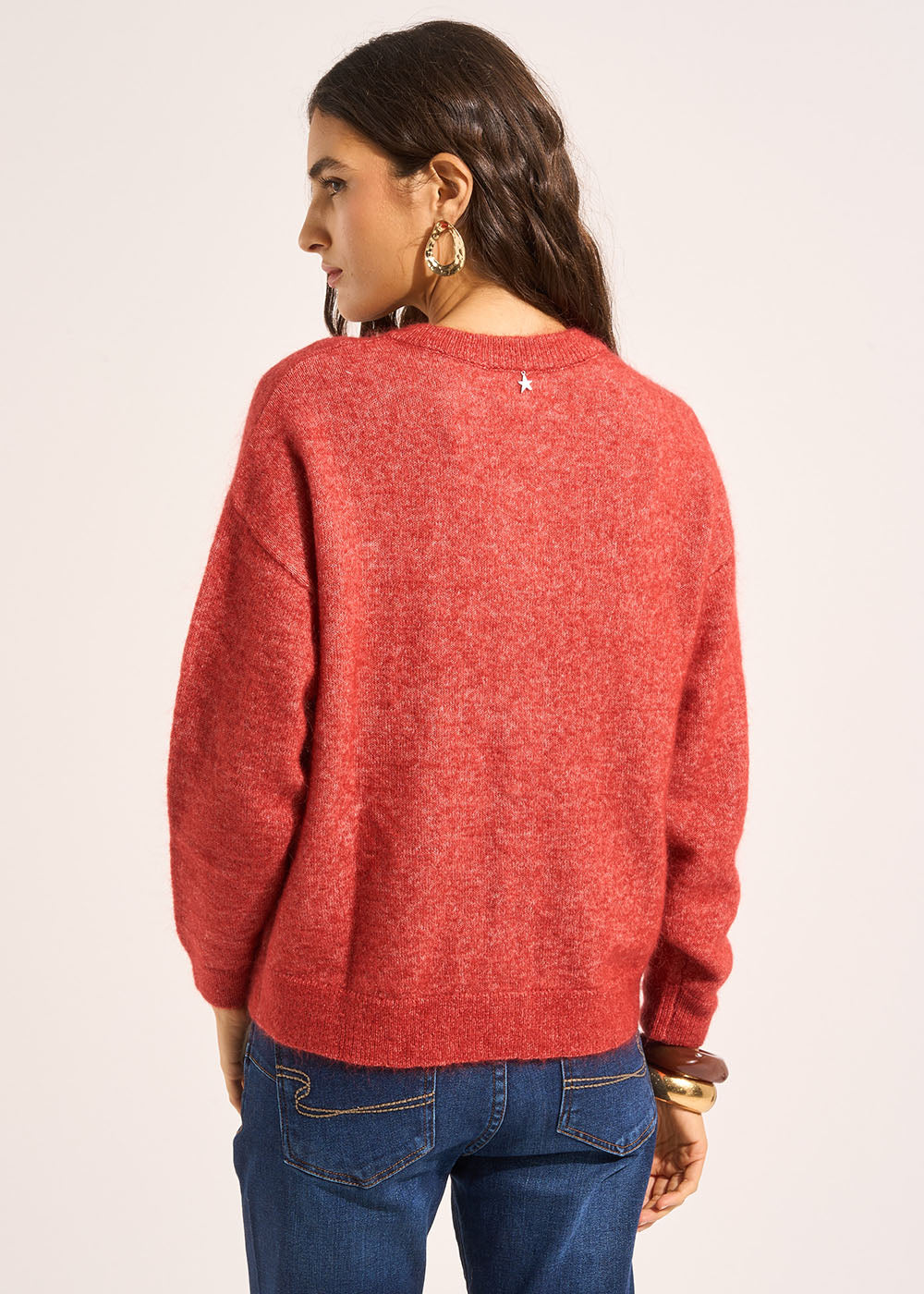 GARICAN Gilet cardigan ample à col rond - 3 - Sud Express - Sud Express