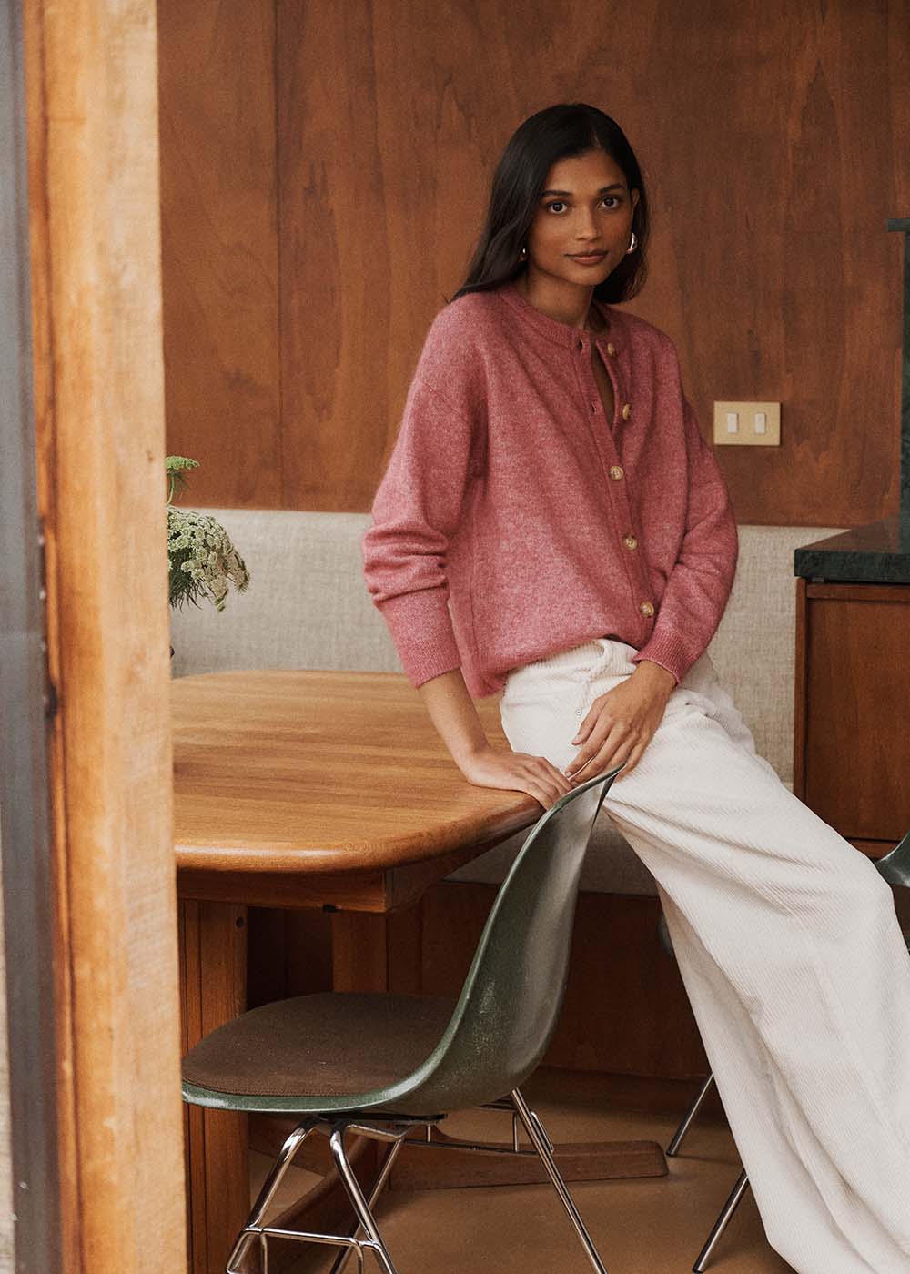 Gilet cardigan ample à col rond - Sud Express - 7 - Sud Express