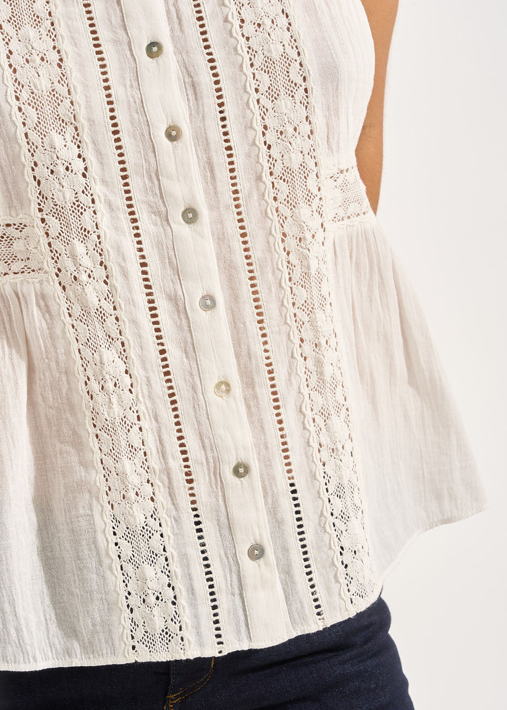 TAMIRANA Top à bretelles brodé - 4 - Sud Express - Sud Express