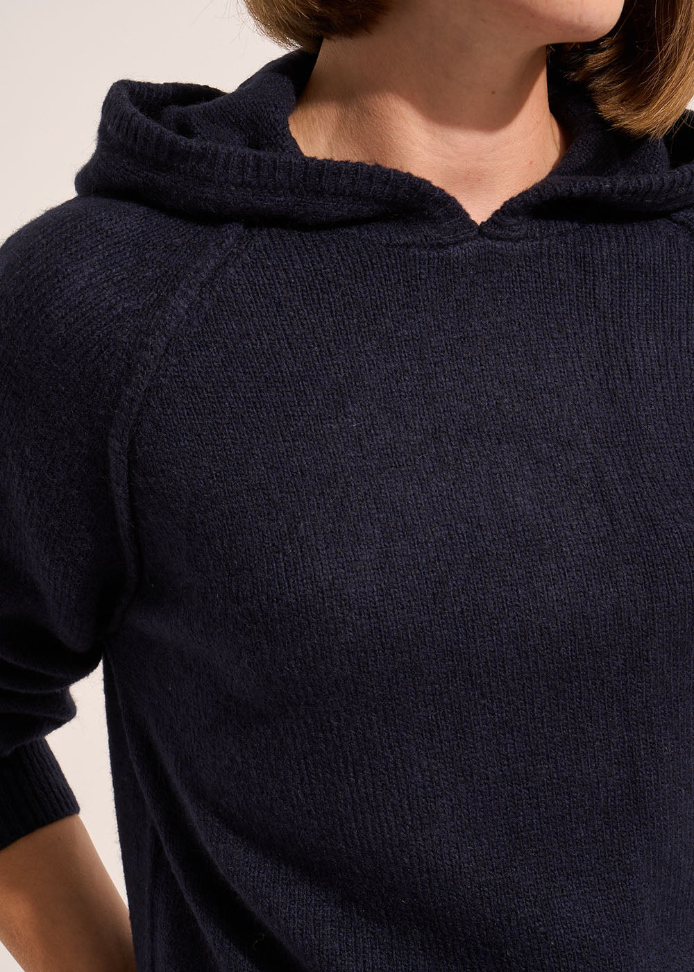 MASHA Pull sweat à capuche en maille épaisse - 2 - Sud Express - Sud Express