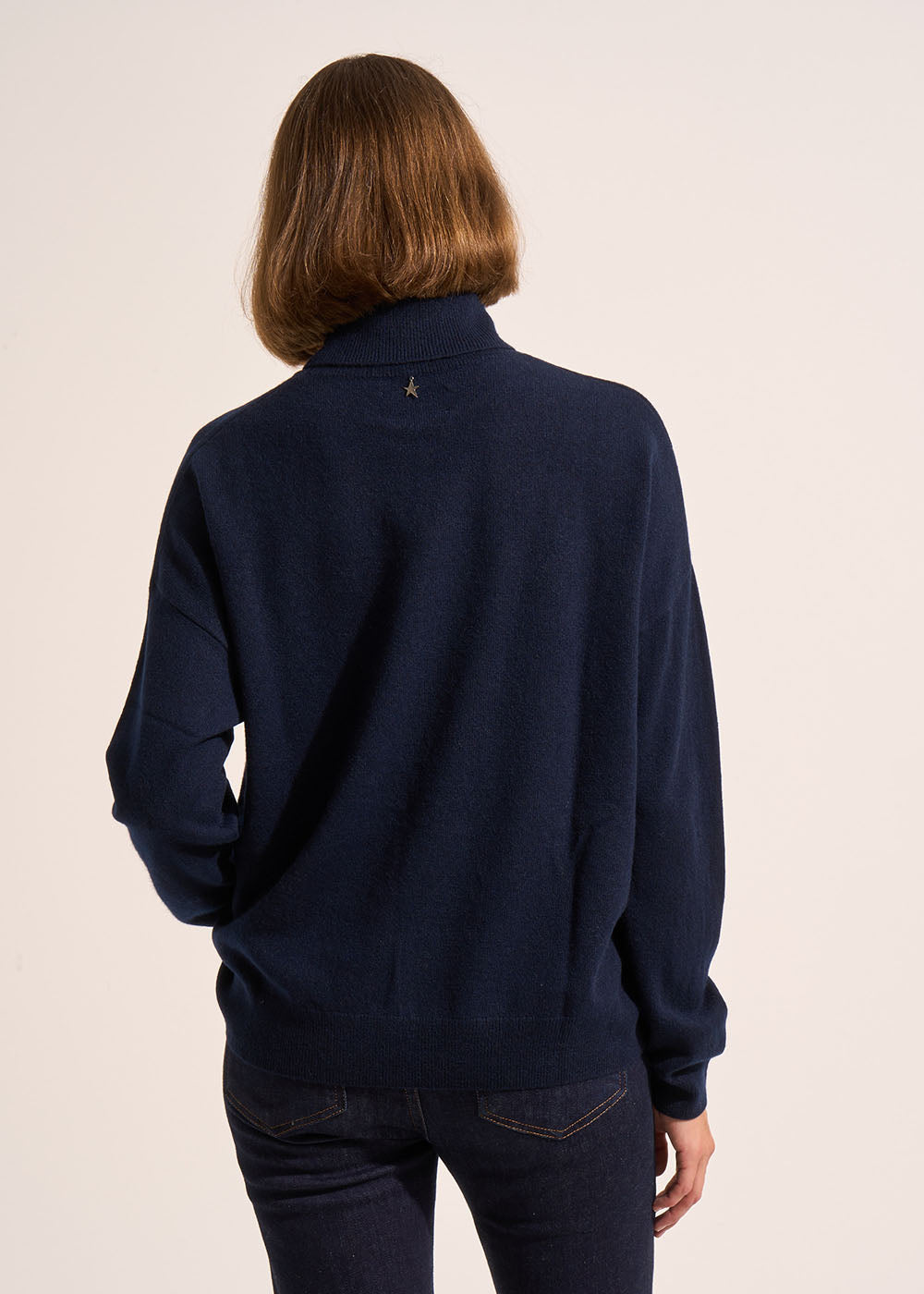 MAPOUPYA Pull col roulé ample à manches longues en cachemire - 3 - Sud Express - Sud Express