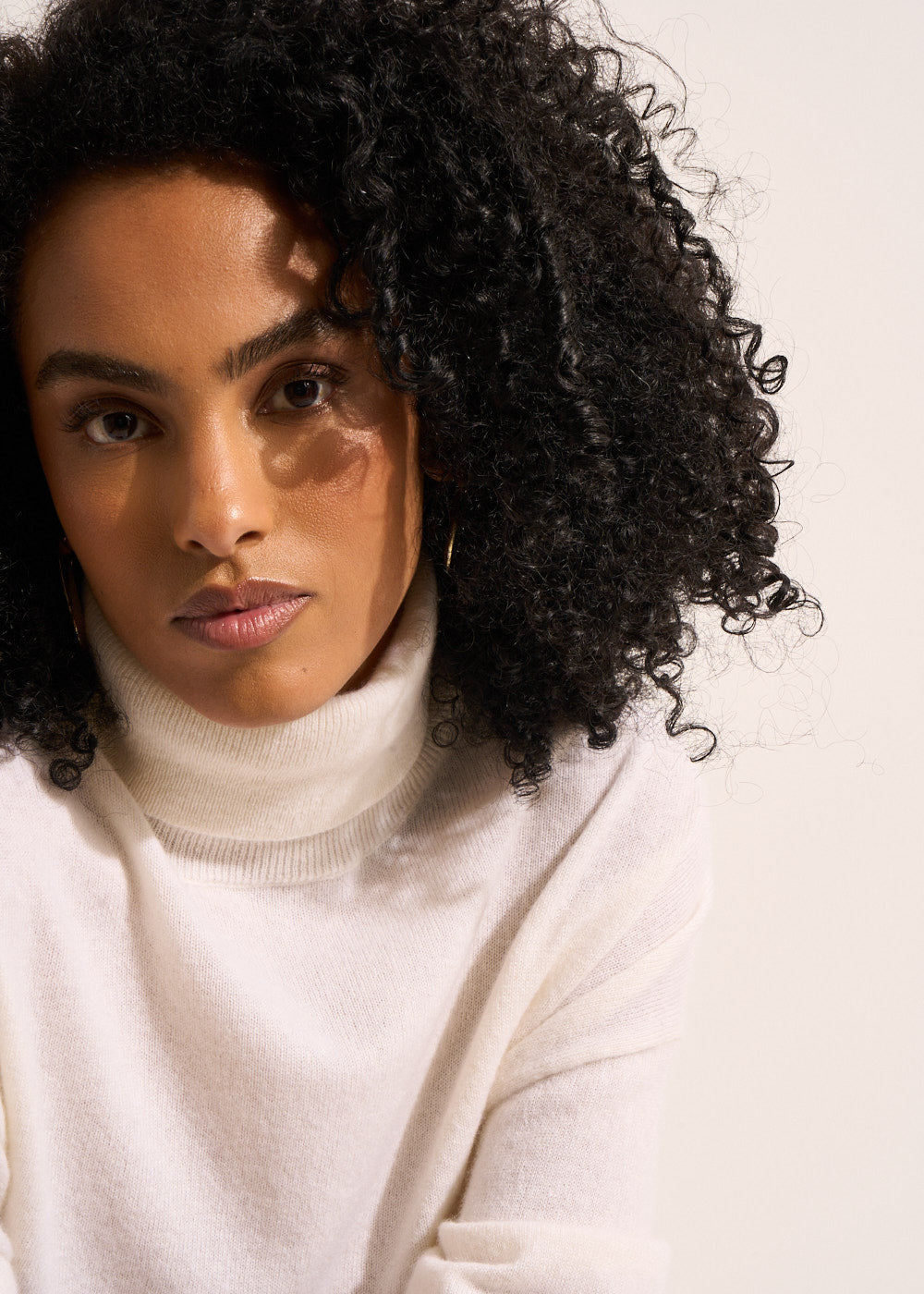 MAPOUPYA Pull col roulé ample à manches longues en cachemire - 2 - Sud Express - Sud Express