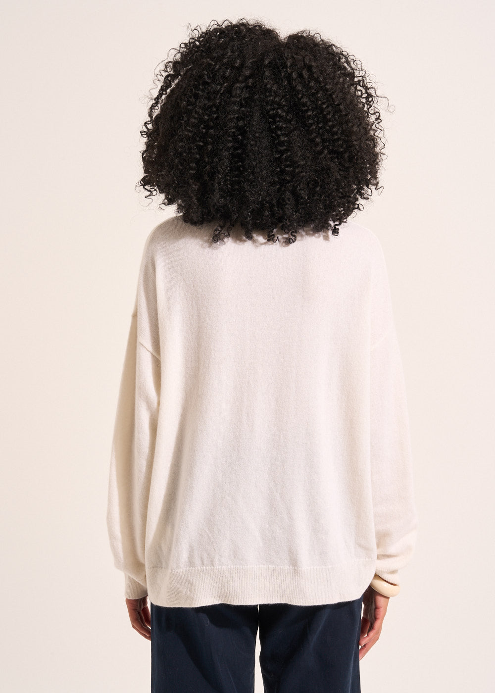 MAPOUPYA Pull col roulé ample à manches longues en cachemire - 3 - Sud Express - Sud Express