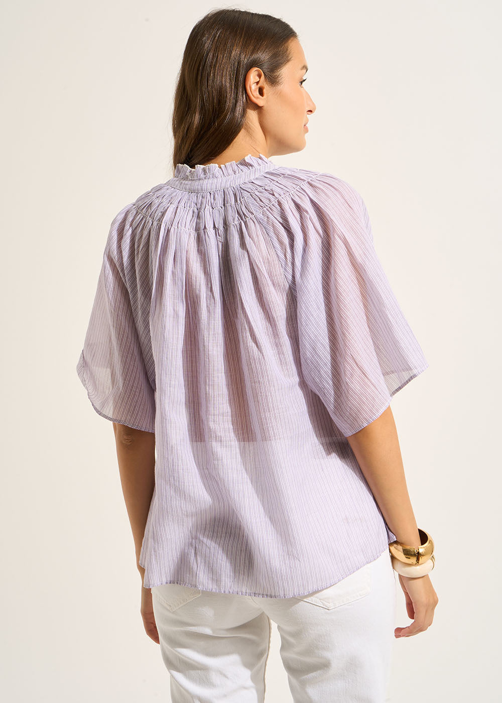 TEZALOU Top fluide à fines rayures - 3 - Sud Express - Sud Express