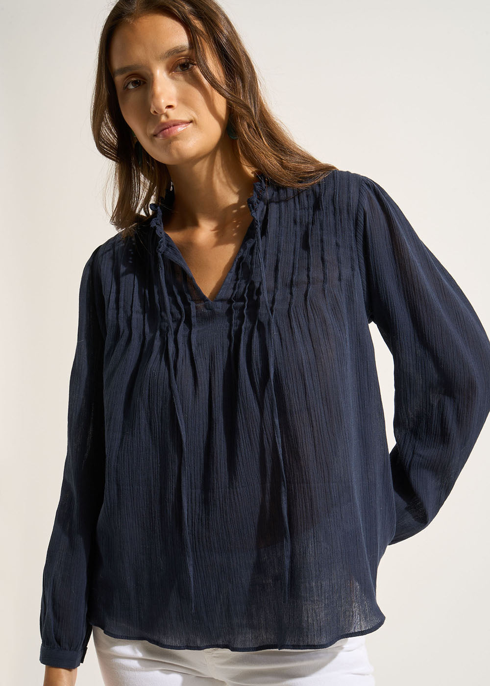 TONNY Blouse en gaze de coton - 1 - Sud Express - Sud Express