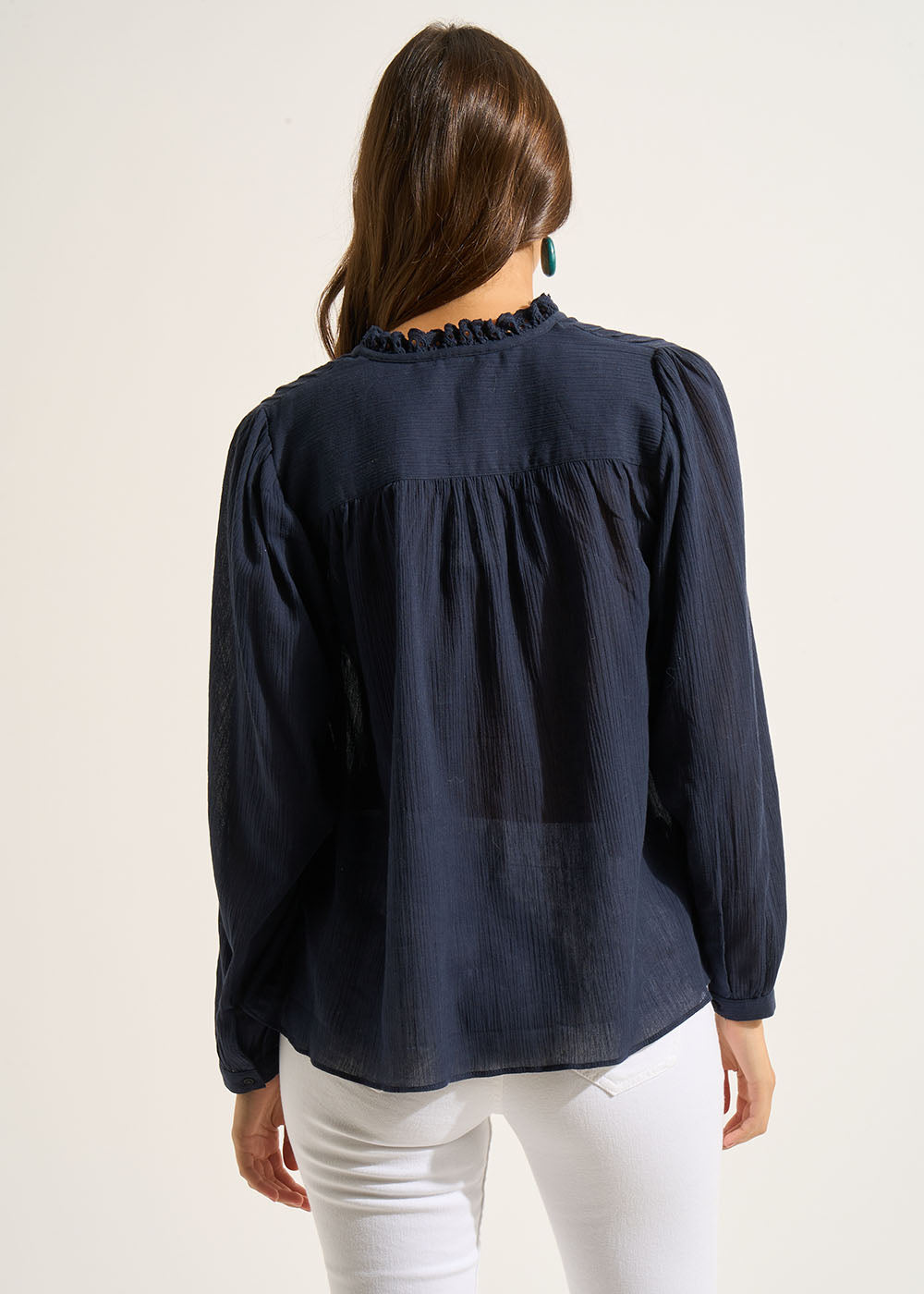 TONNY Blouse en gaze de coton - 3 - Sud Express - Sud Express