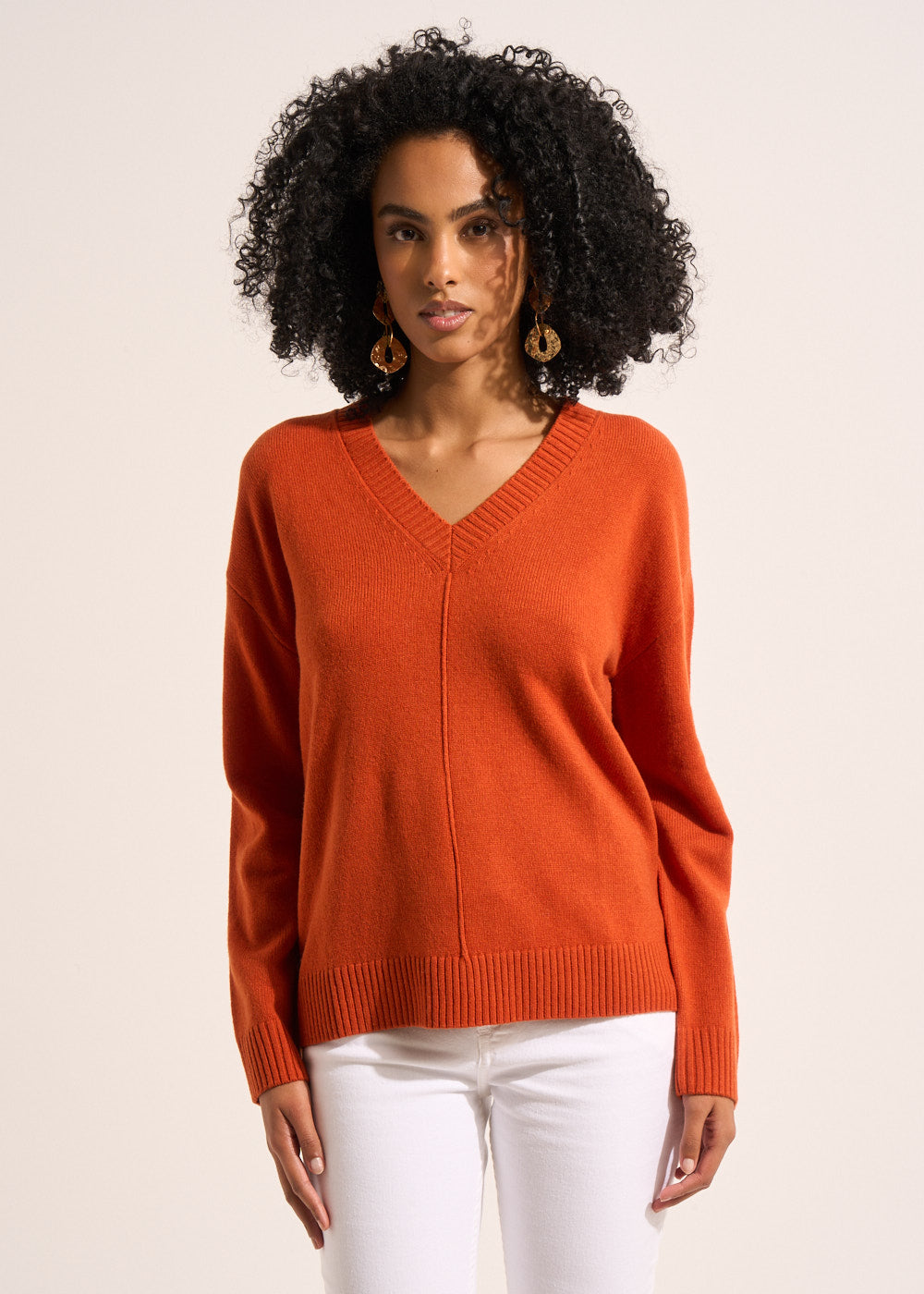 Pull col V en laine - Sud Express - 5 - Sud Express