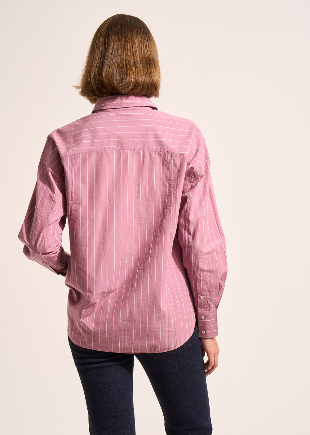 CHARBI Chemise oversize en coton rayé à épaules tombantes - 3 - Sud Express - Sud Express