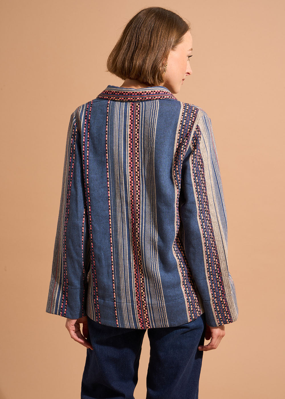 TAMAIA Top oversize en coton fantaisie brodé - 2 - Sud Express - Sud Express