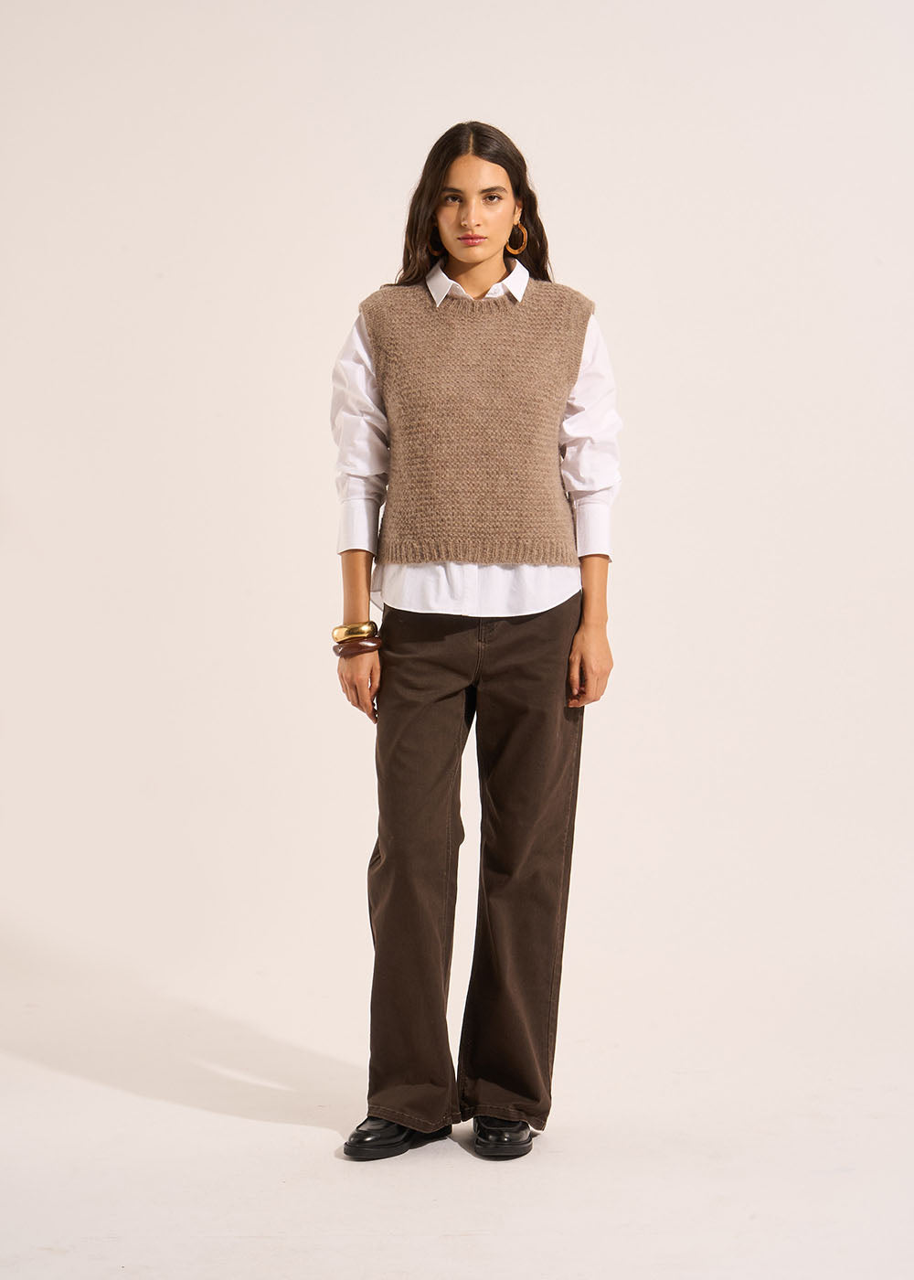 PAKI Pantalon chocolat - 1 - Sud Express - Sud Express