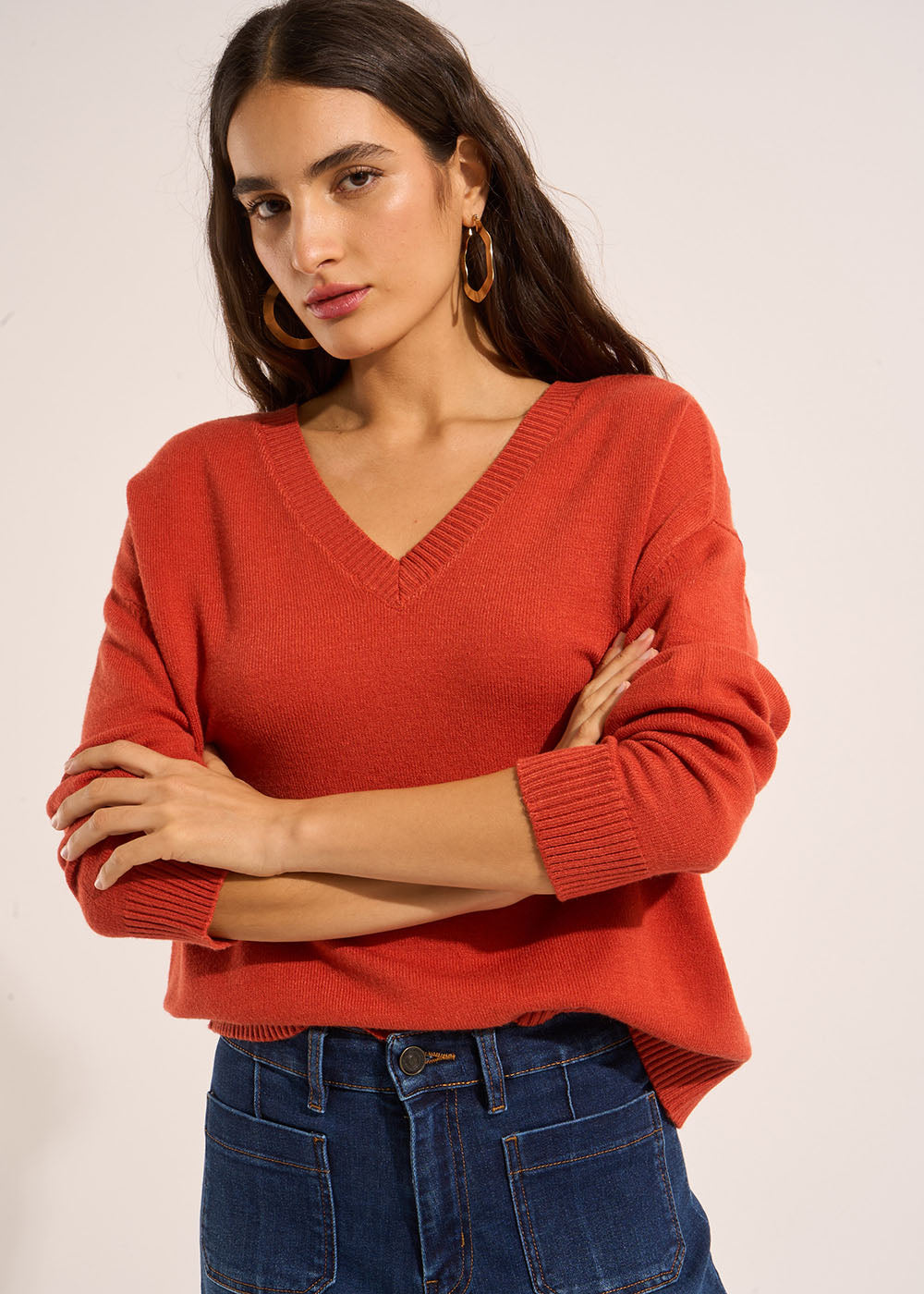 Pull carré col V - Sud Express - 5 - Sud Express