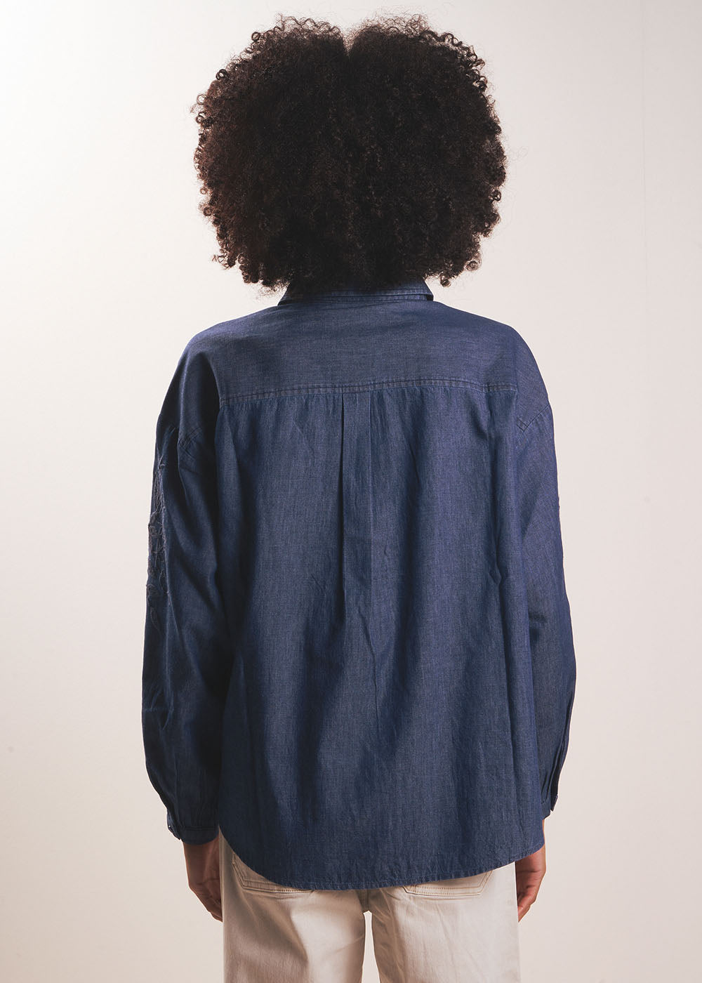 CLEOLE Chemise brodée en denim - 3 - Sud Express - Sud Express