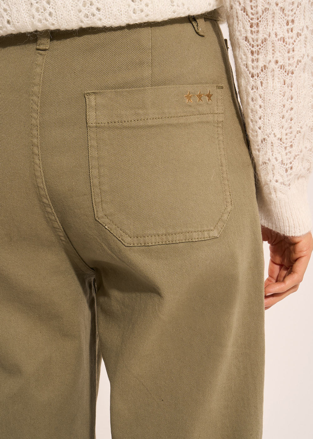 Pantalon coupe large en coton - Sud Express - 5 - Sud Express