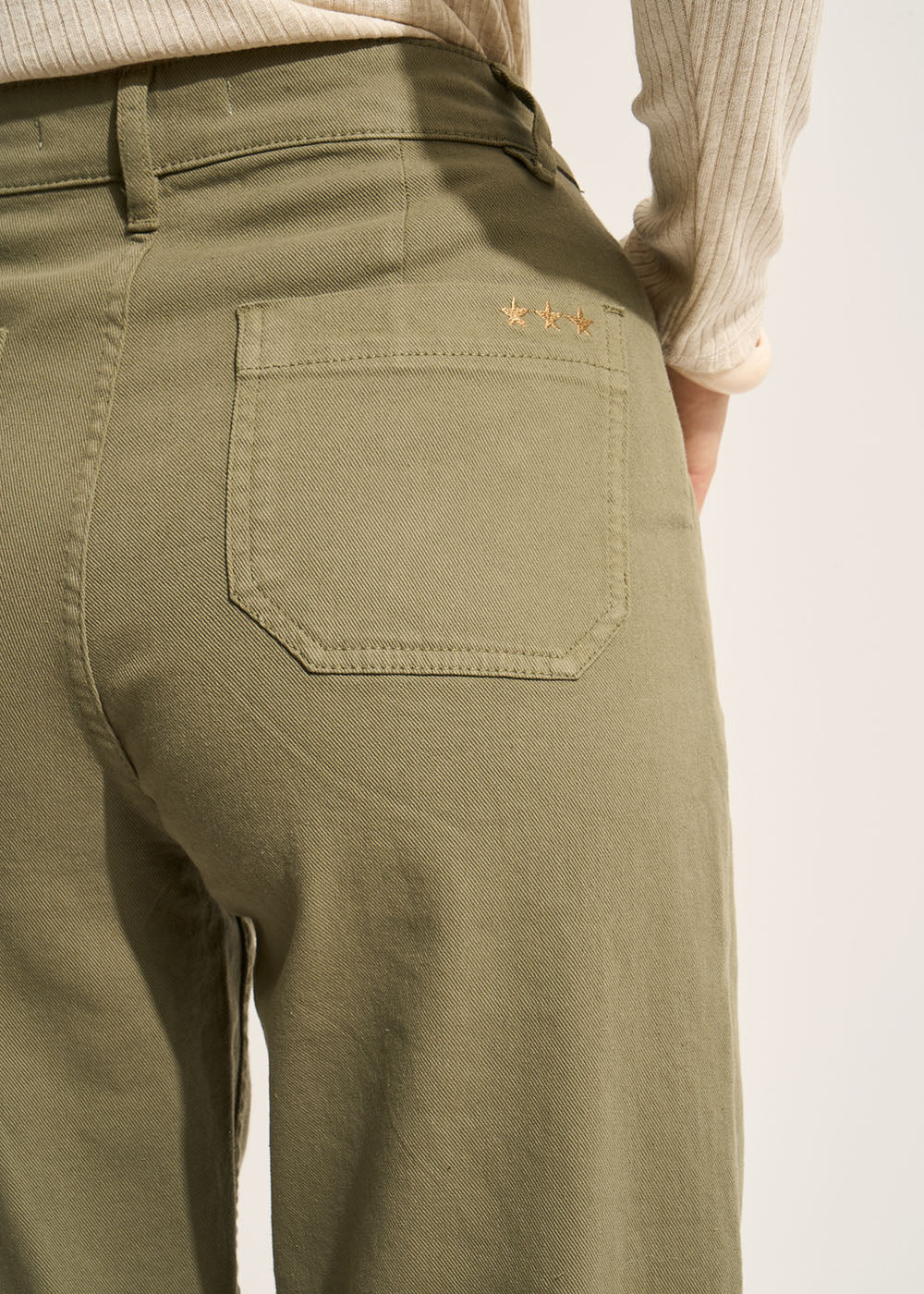 Pantalon coupe large en coton - Sud Express - 7 - Sud Express