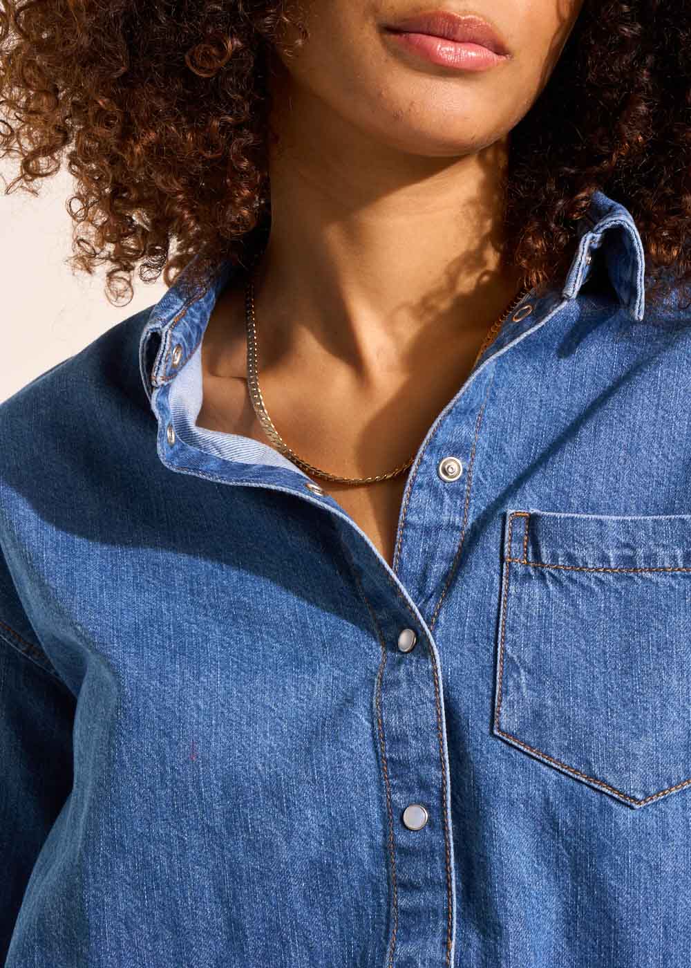 CURTIS Chemise demin ample - 2 - Sud Express - Sud Express