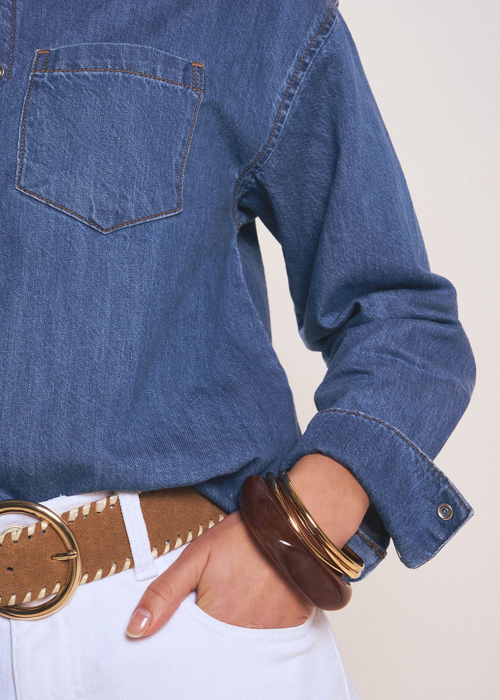 CURTIS Chemise demin ample - 4 - Sud Express - Sud Express