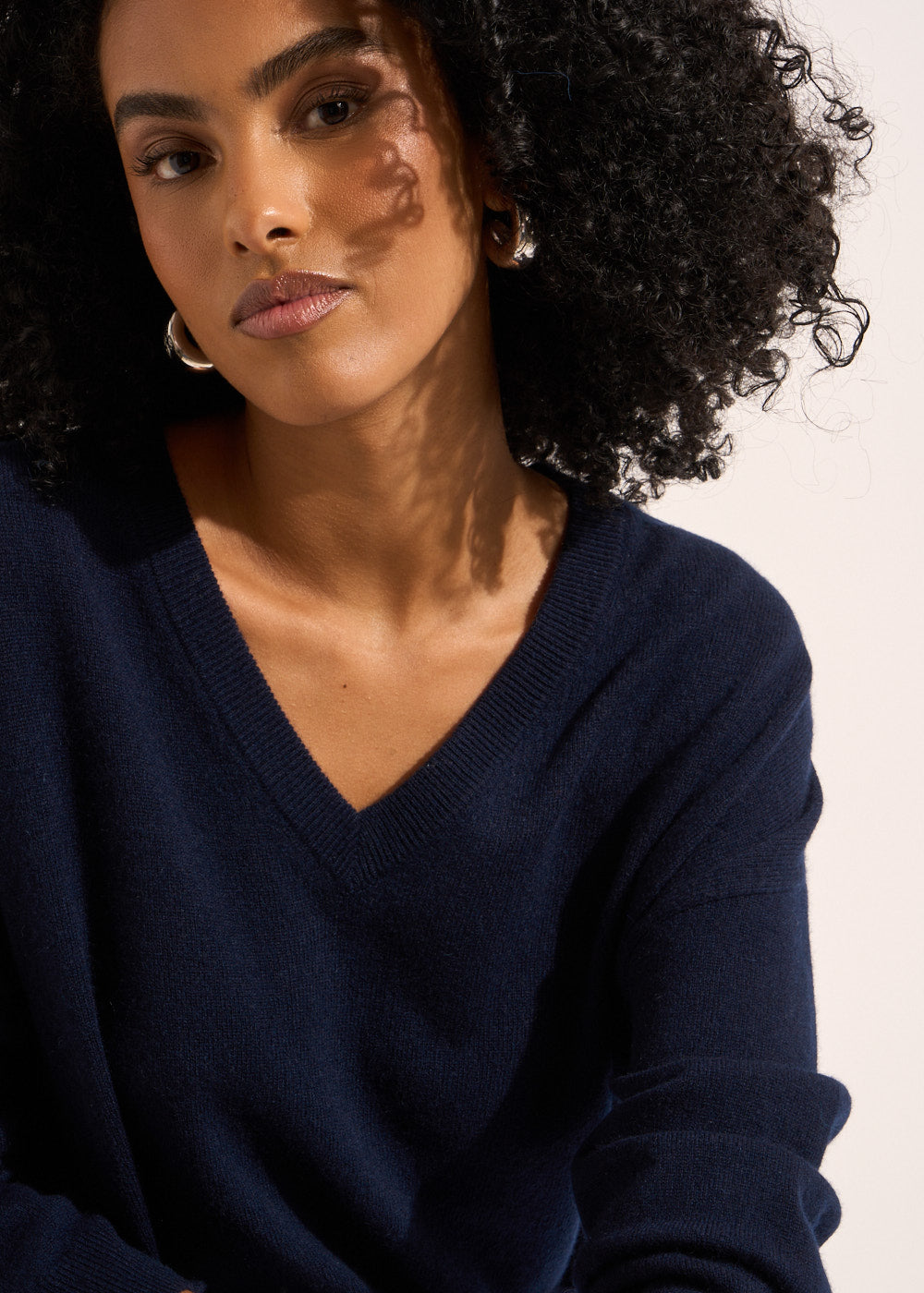 MAPOUPYNOU Pull col V en cachemire à manches longues - 2 - Sud Express - Sud Express