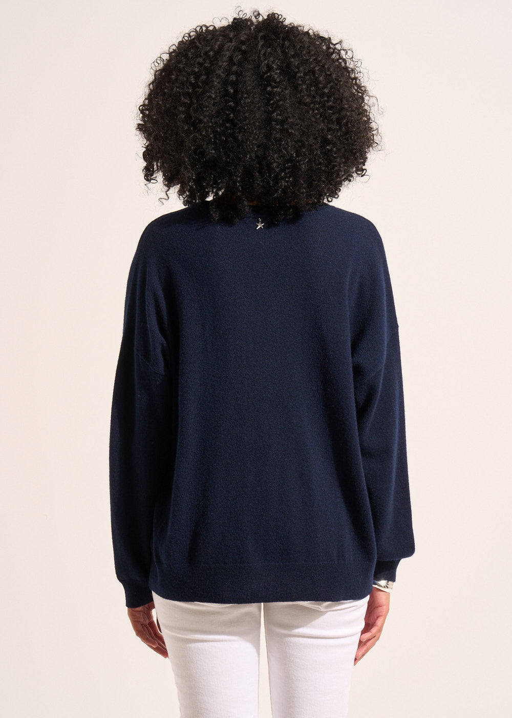 MAPOUPYNOU Pull col V en cachemire à manches longues - 3 - Sud Express - Sud Express