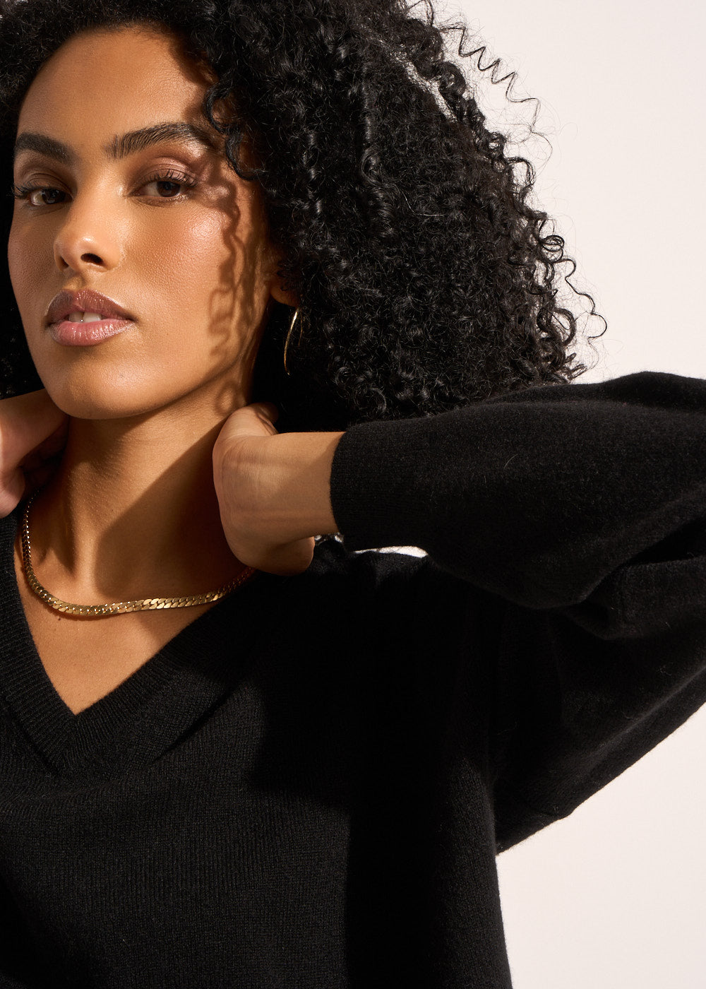 MAPOUPYNOU Pull col V en cachemire à manches longues - 2 - Sud Express - Sud Express